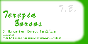 terezia borsos business card